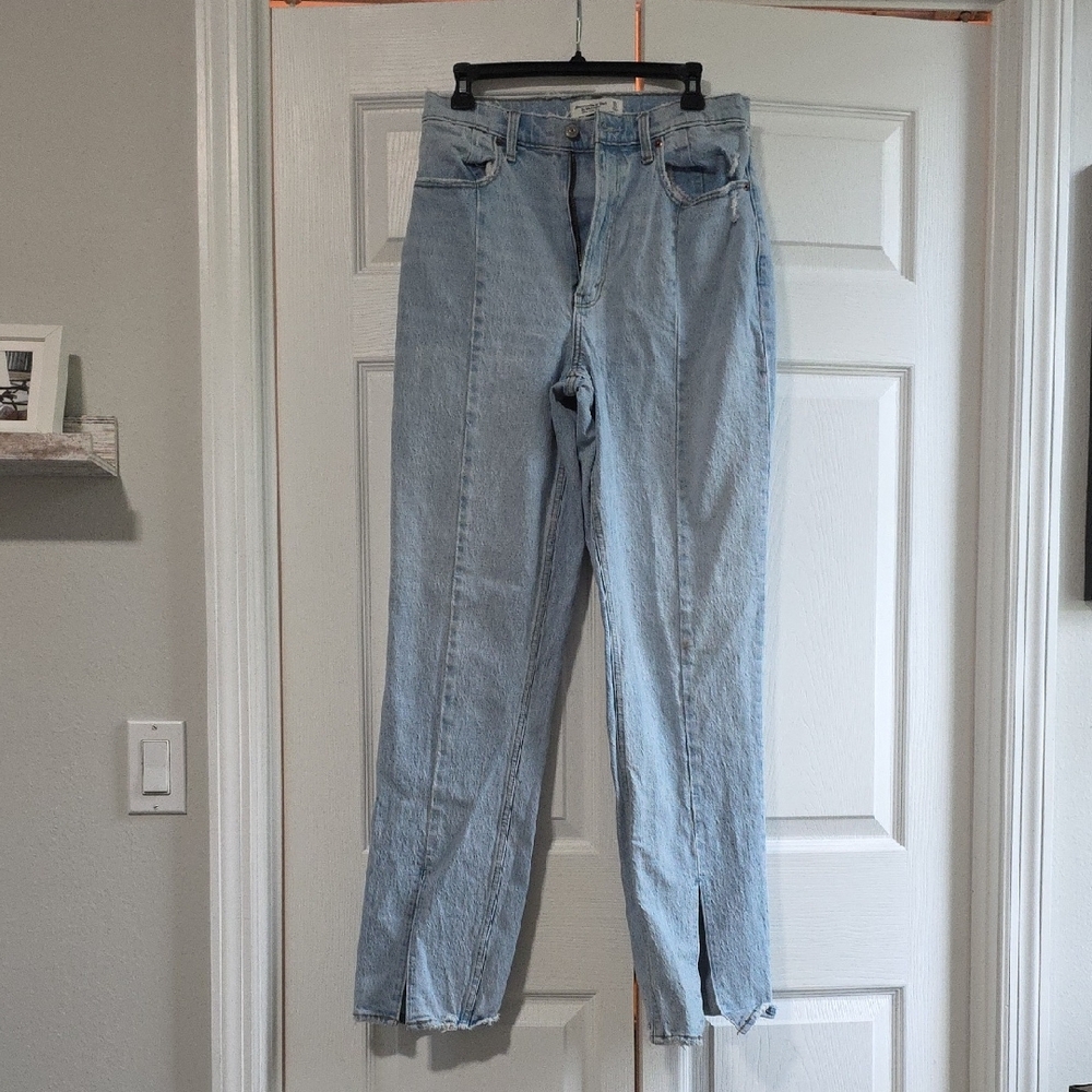 Abercrombie & Fitch Blue Straight Leg Jeans